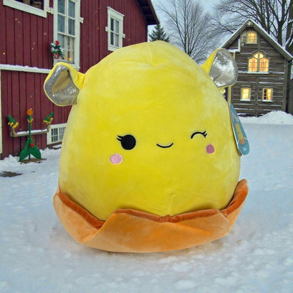 2021 Squishmallows 14” BIJAN Yellow Orange Octopus Jazz Musician Drummer NWT New